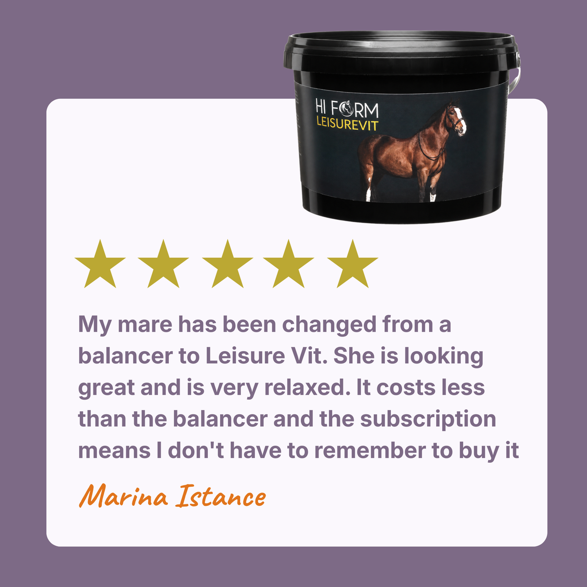 LeisureVit | Daily Vitamins & Minerals for Leisure Horses